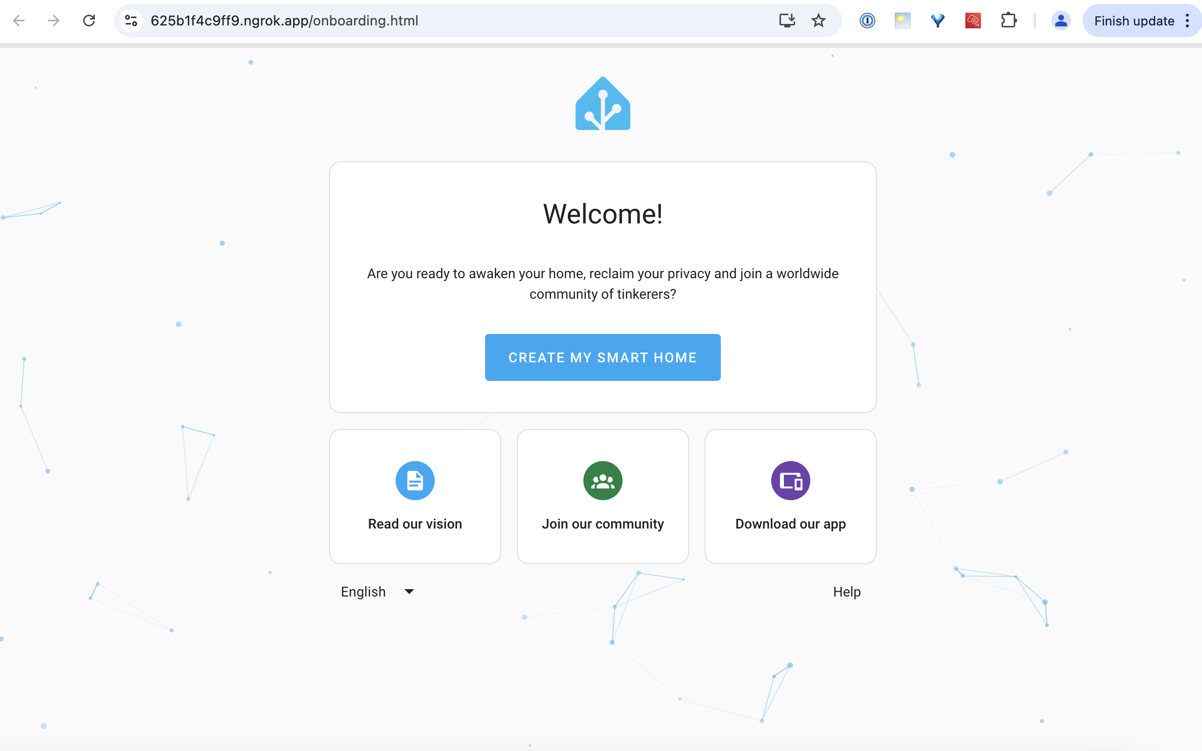 ngrok hosting Home Assistant